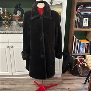 Women's vegan fur coat..immaculate condition